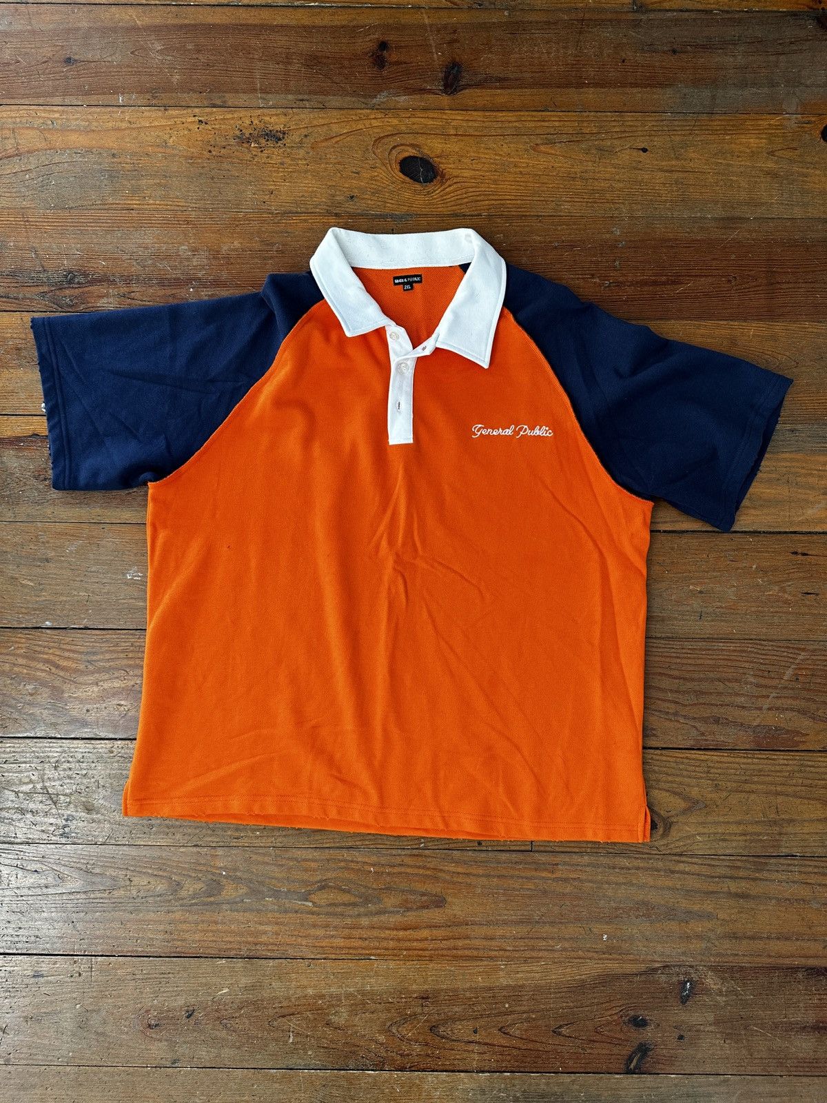 Vintage GENERAL PUBLIC POLO SHIRT Size US XXL / EU 58 / 5 - 1 Thumbnail