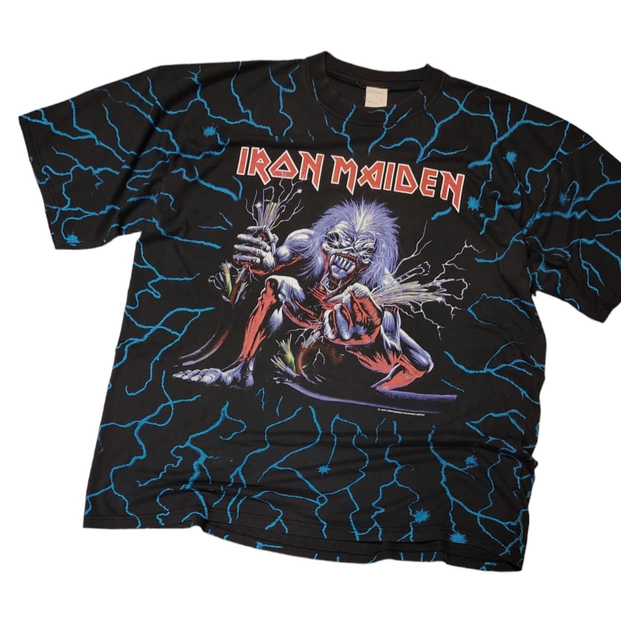 Band Tees × Vintage Vintage Iron Maiden A real live tour 1993 AOP t shirt Size US XL / EU 56 / 4 - 1 Thumbnail
