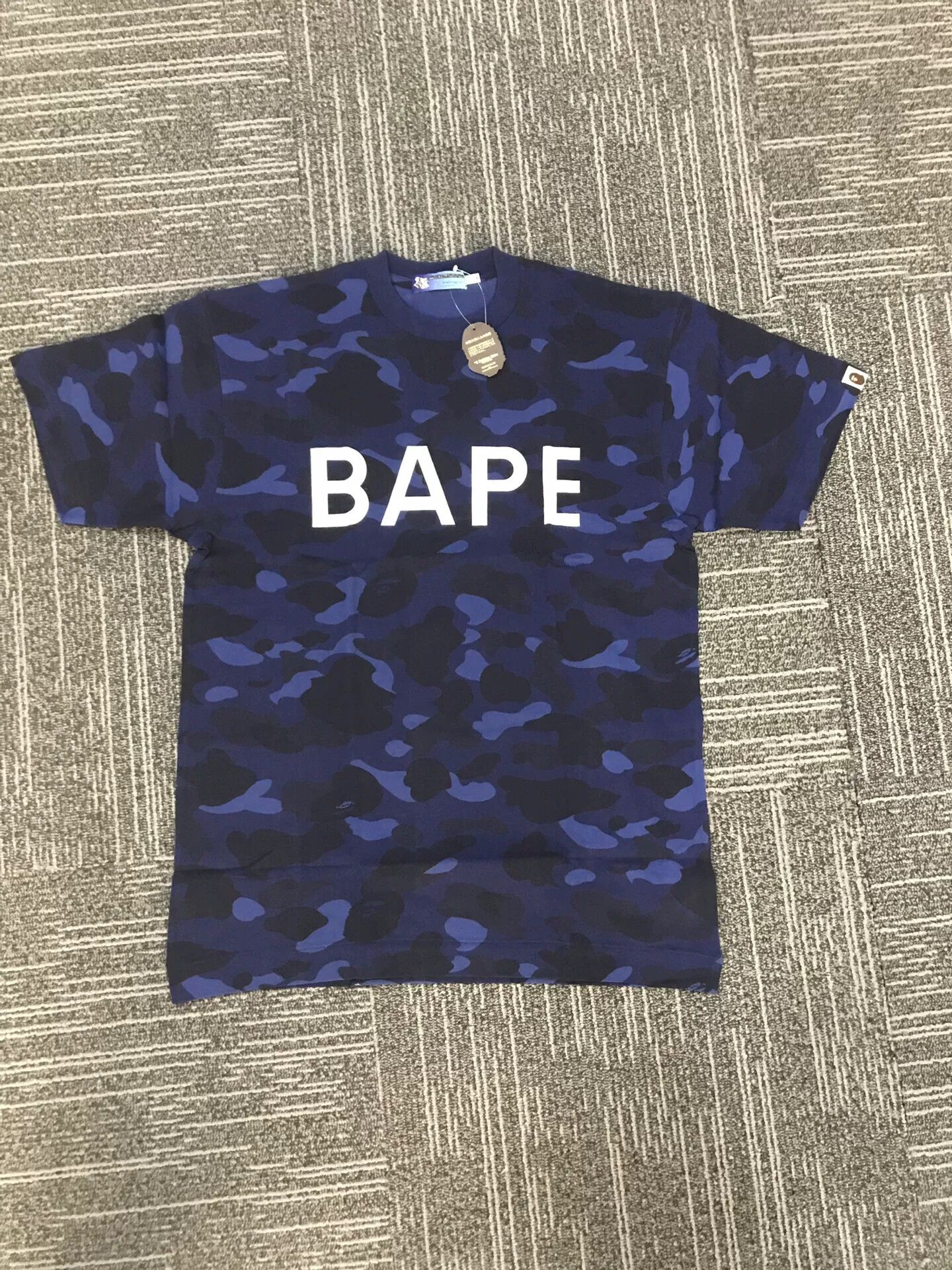 Bape A Bathing Ape Bape Blue Camo Tee Size US L / EU 52-54 / 3 - 1 Thumbnail