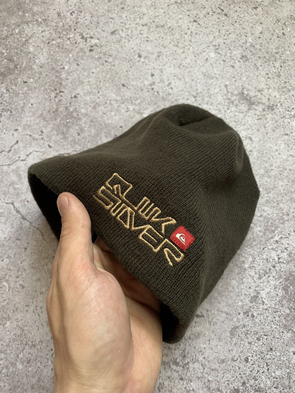 Quiksilver Y2K Beanie Hat Quiksilver Vintage Brown Size ONE SIZE - 3 Thumbnail