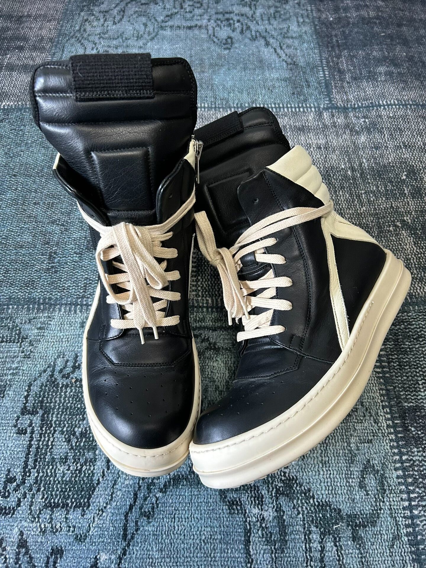 Rick Owens rick owens black high-top sneakers size 38.5 Size US 8.5 / EU 41-42 - 1 Thumbnail