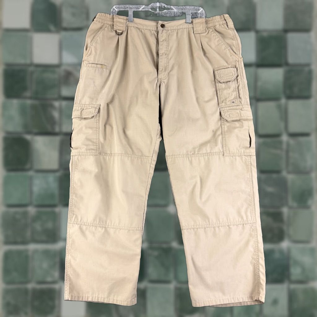 Vintage 5.11 Tactical Taclite Pro Ripstop Cargo Pant Mens 42 Beige Workwear Regular Pants Mens Beige 5.11 Taclite Pro Size US 42 / EU 58 - 1 Thumbnail