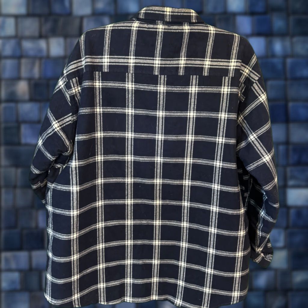 VINTAGE Ozark Trail Plaid Flannel Shirt Jacket Men 3XL Multicolor Lined Button-Up Quilted Casual Fall Winter 90s Bohemian Grunge Mens