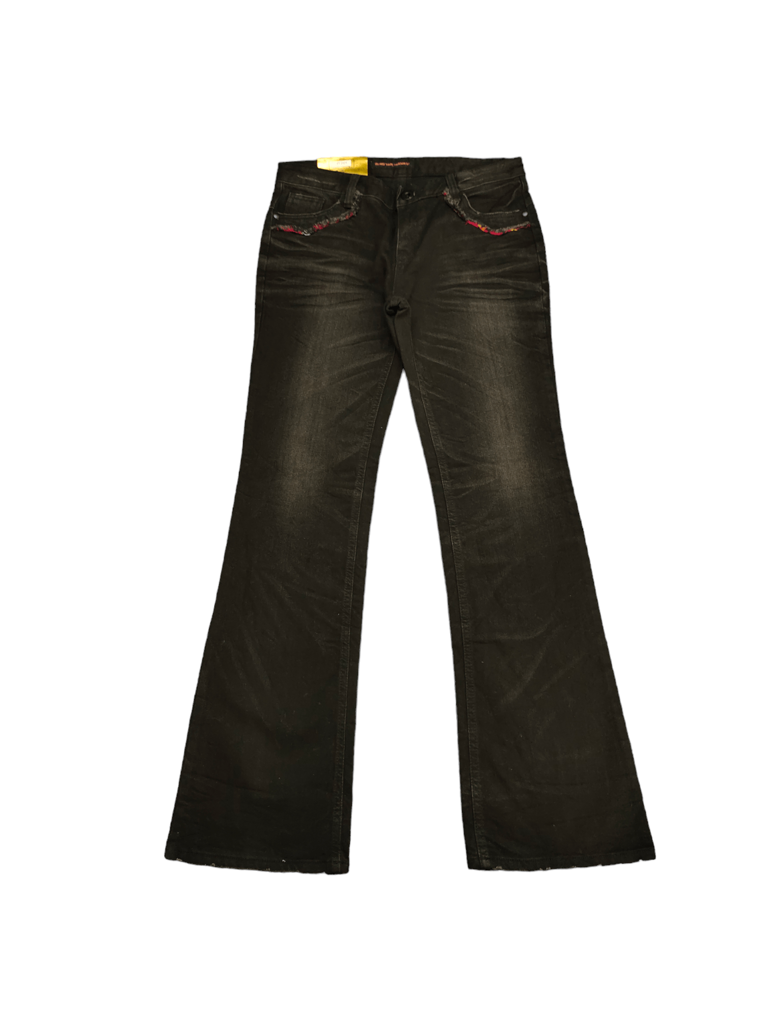 If Six Was Nine Flare Jeans Zero Time Clawmark Denim Bootcut Low Rise Y2k Size US 29 - 10 Thumbnail