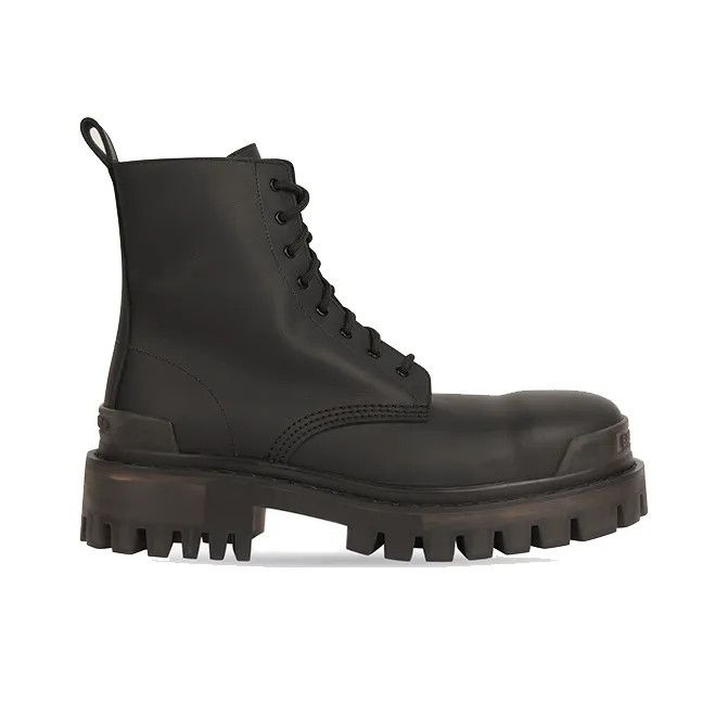 Balenciaga o1mt1gz0924 Leather Ankle Boots in Black Size US 10 / IT 40 - 1 Thumbnail