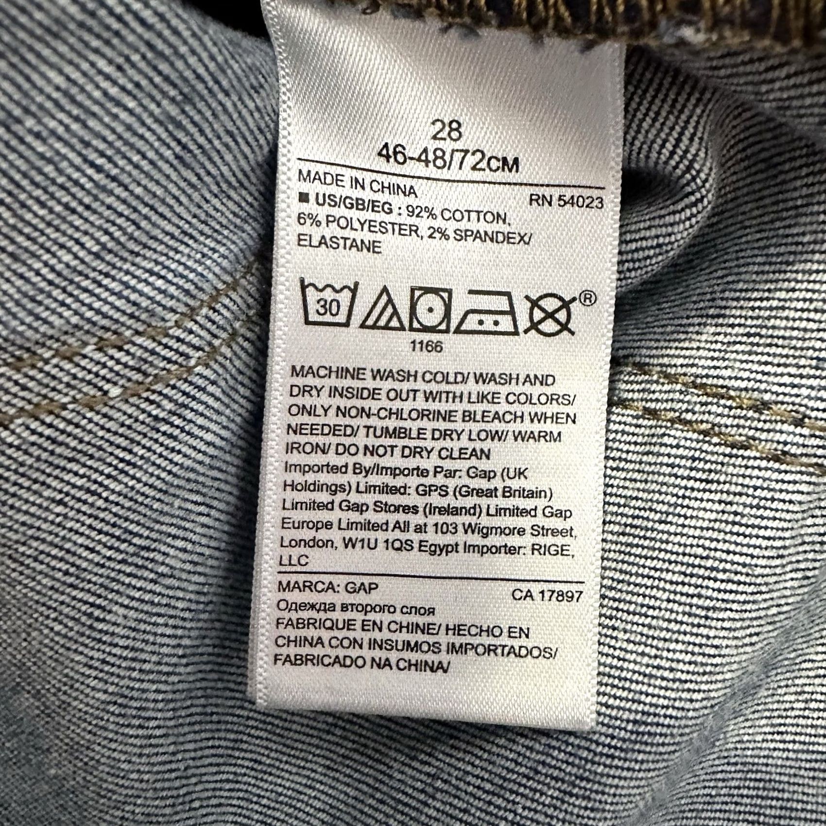 Gap Gap Jeans Womens 28x26 Skinny Stretch Denim 5-Pocket Blue Size 28" / US 6 / IT 42 - 7 Thumbnail