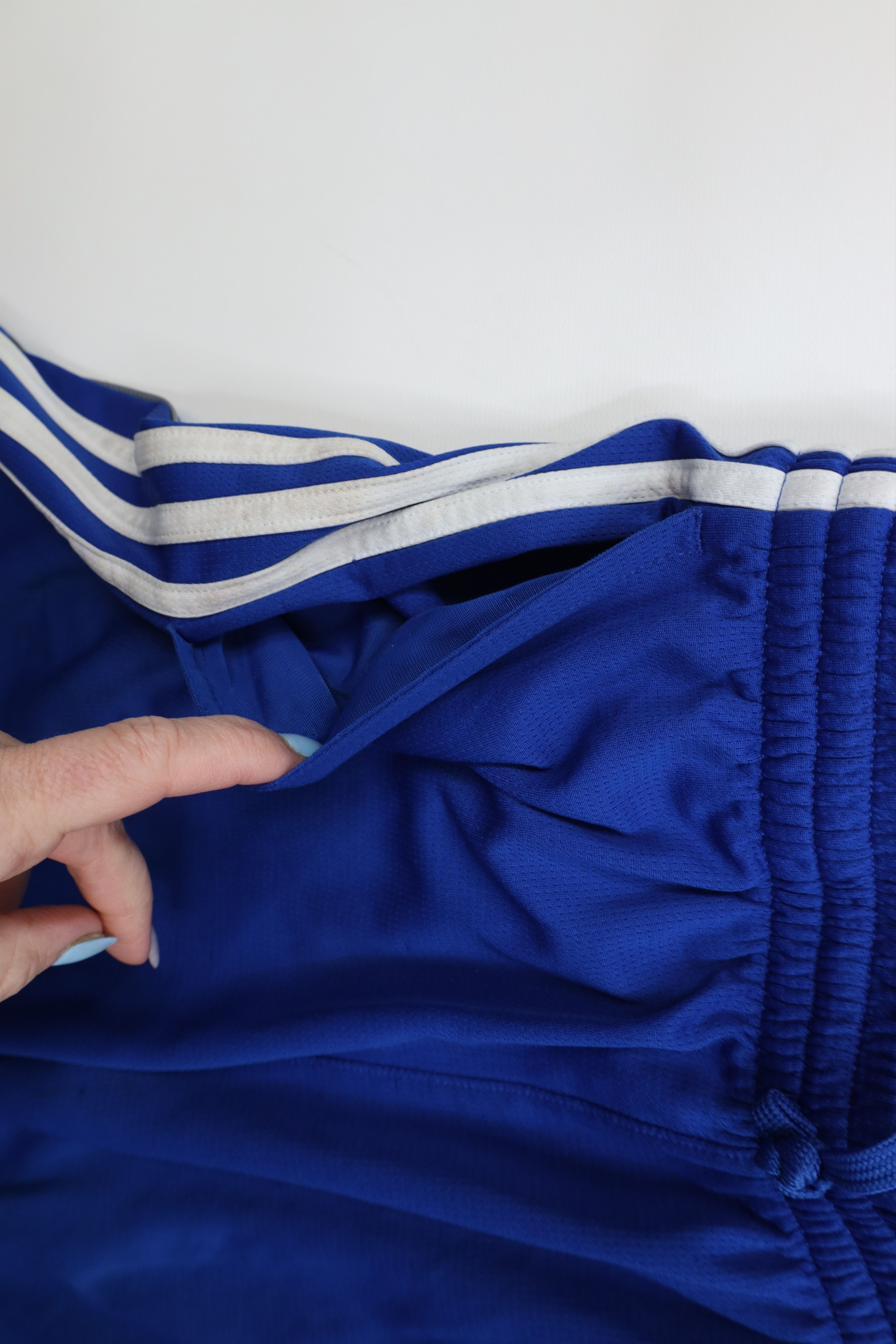 Adidas Vintage Y2K Adidas Running Jogging Soccer Shorts Blue Size US 32 / EU 48 - 7 Thumbnail