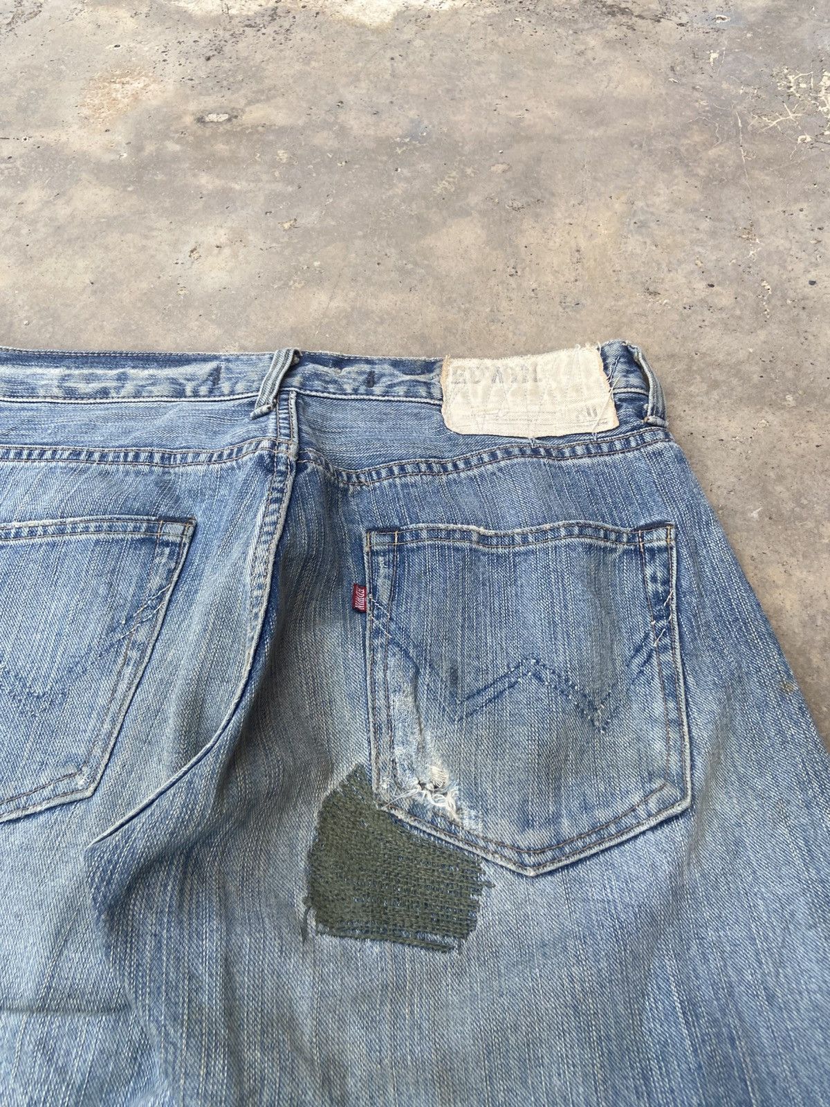 Edwin Edwin XV Repaired Distressed Denim Jeans Size US 31 - 5 Thumbnail