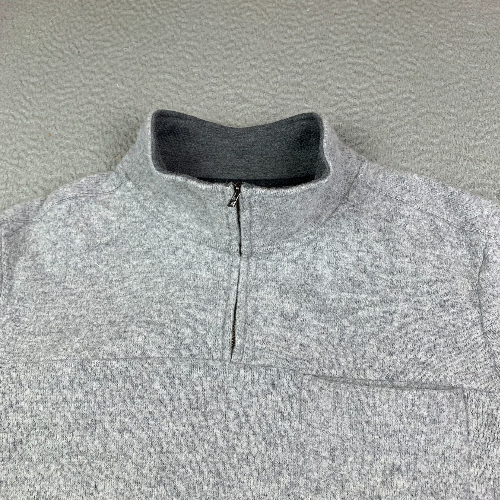 Toad&Co Toad & Co Kennicott Sweater Men's Large Gray Wool Blend 1/4 Zip Pullover Size US L / EU 52-54 / 3 - 7 Thumbnail