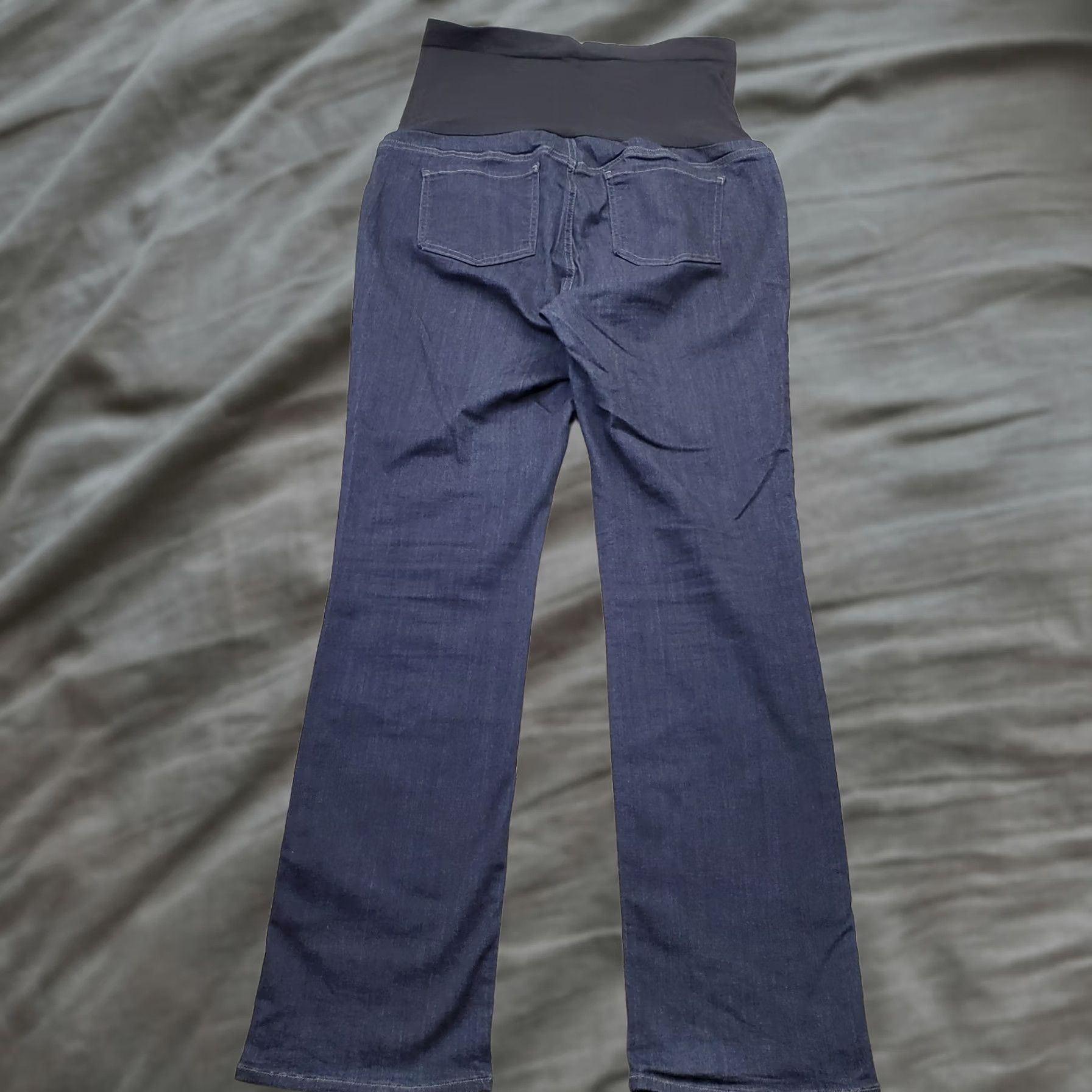 NYDJ NYDJ Womens 14 Blue Maternity Pregnancy Pants Full Belly Panel Straight Leg USA Pants Size 36" / US 14 / IT 50 - 1 Thumbnail