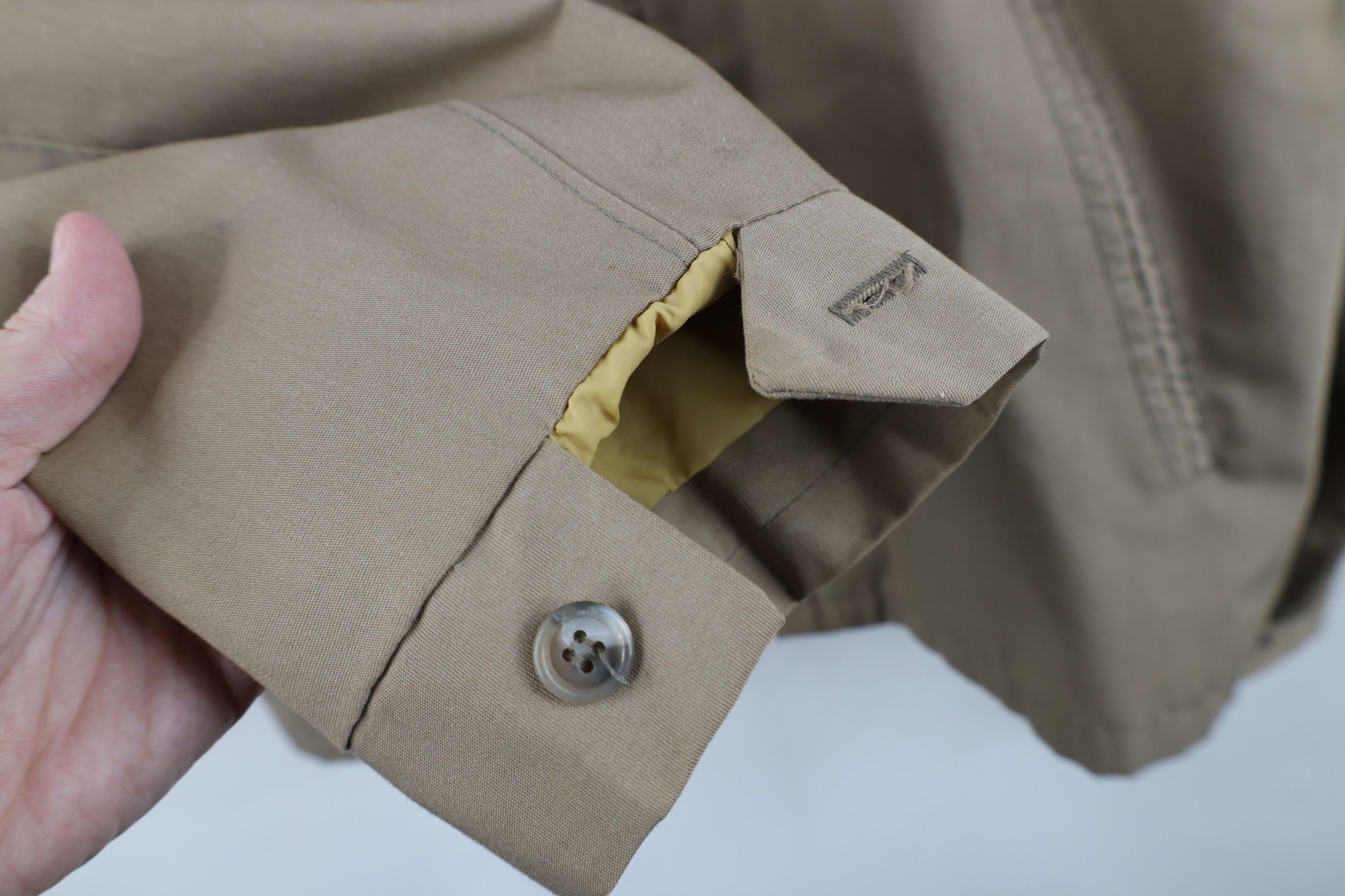 Vintage Vintage 70s Streetwear Cafe Racer Bomber Jacket Beige USA Size US XXL / EU 58 / 5 - 9 Thumbnail