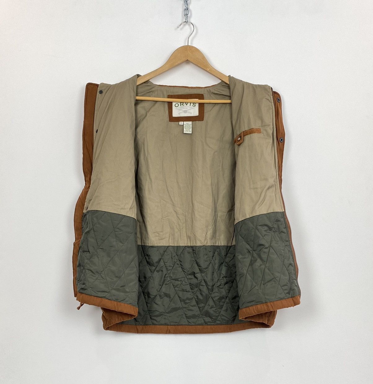 Orvis Full Zip Sleeveless Vest Gilet Jacket Men’s Size XL