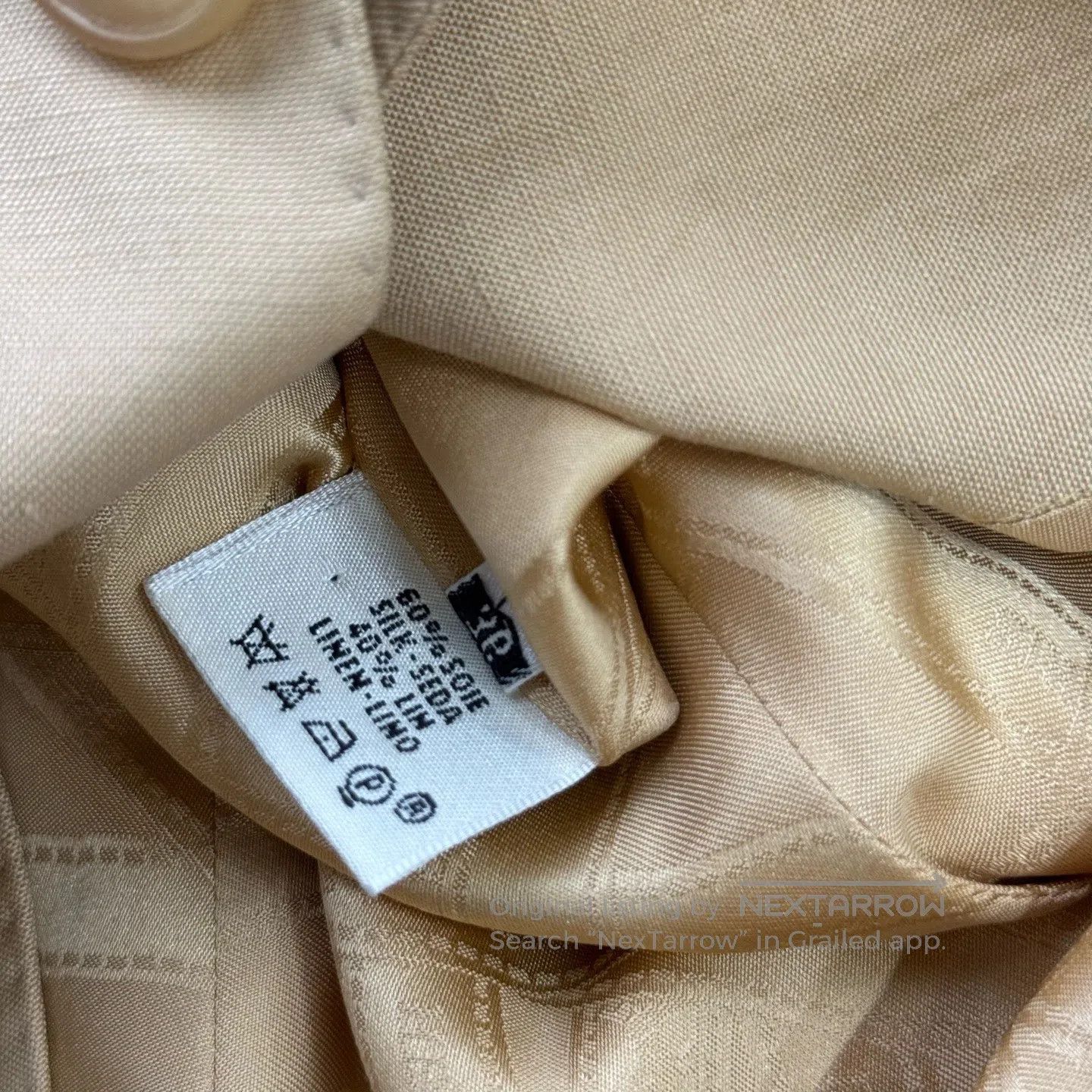 Hermes Hermes Linen Single Breasted Blazer| Size XS / US 0-2 / IT 36-38 - 6 Thumbnail