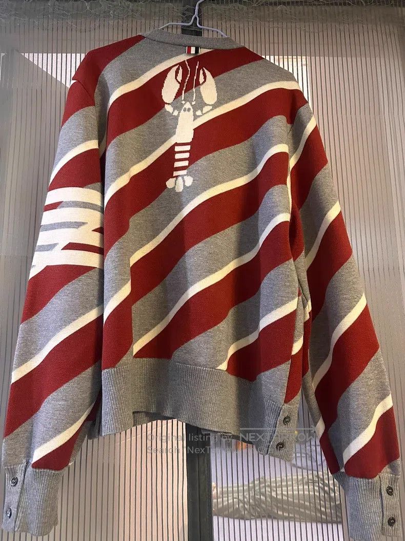 Thom Browne Thom Browne Striped Knit Cardigan Size US XL / EU 56 / 4 - 4 Thumbnail