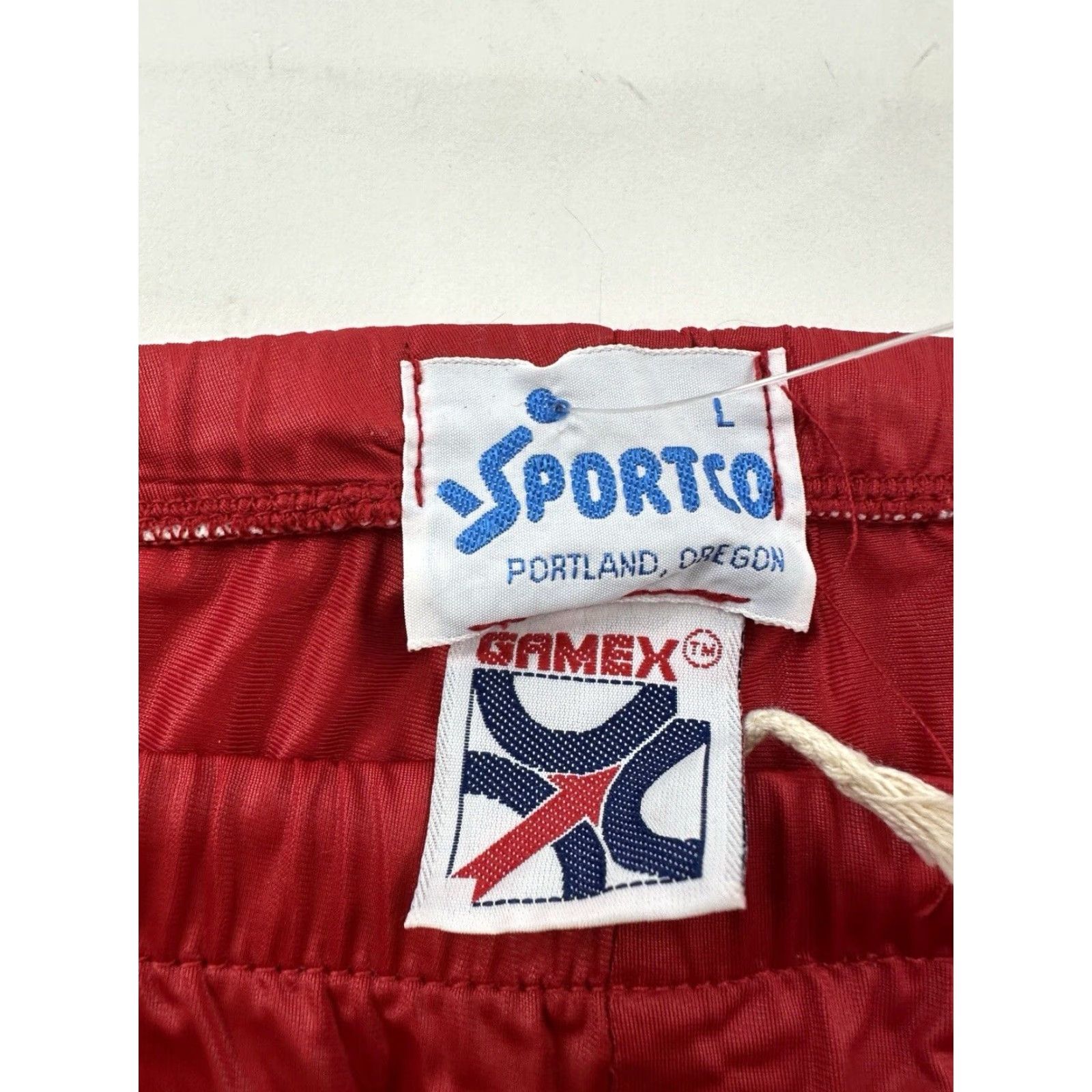 Vintage VINTAGE Portland Marathon Windbreaker Pants Mens L Red Sportco USA Run Jog Activewear Size US 33 - 4 Thumbnail