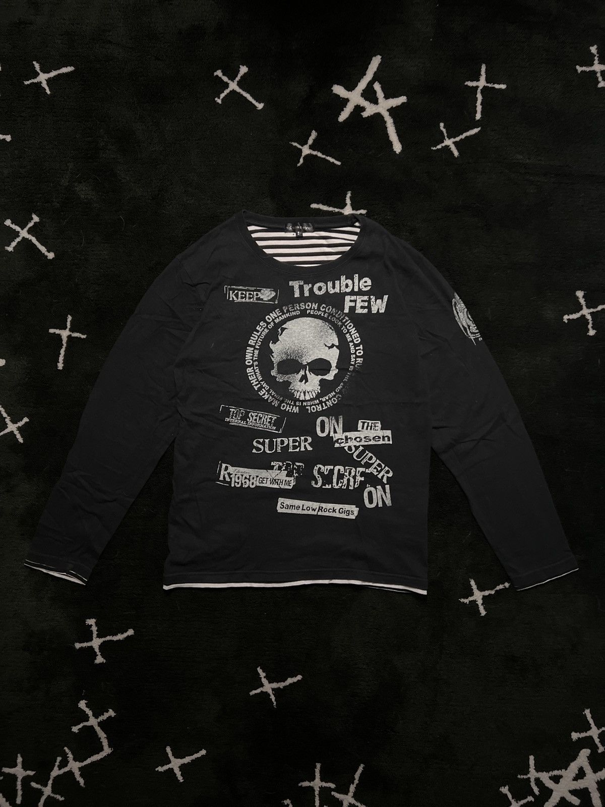 Other Defective Struct - Struct Skull Cross Art Longsleeve Shirt Size US L / EU 52-54 / 3 - 1 Thumbnail