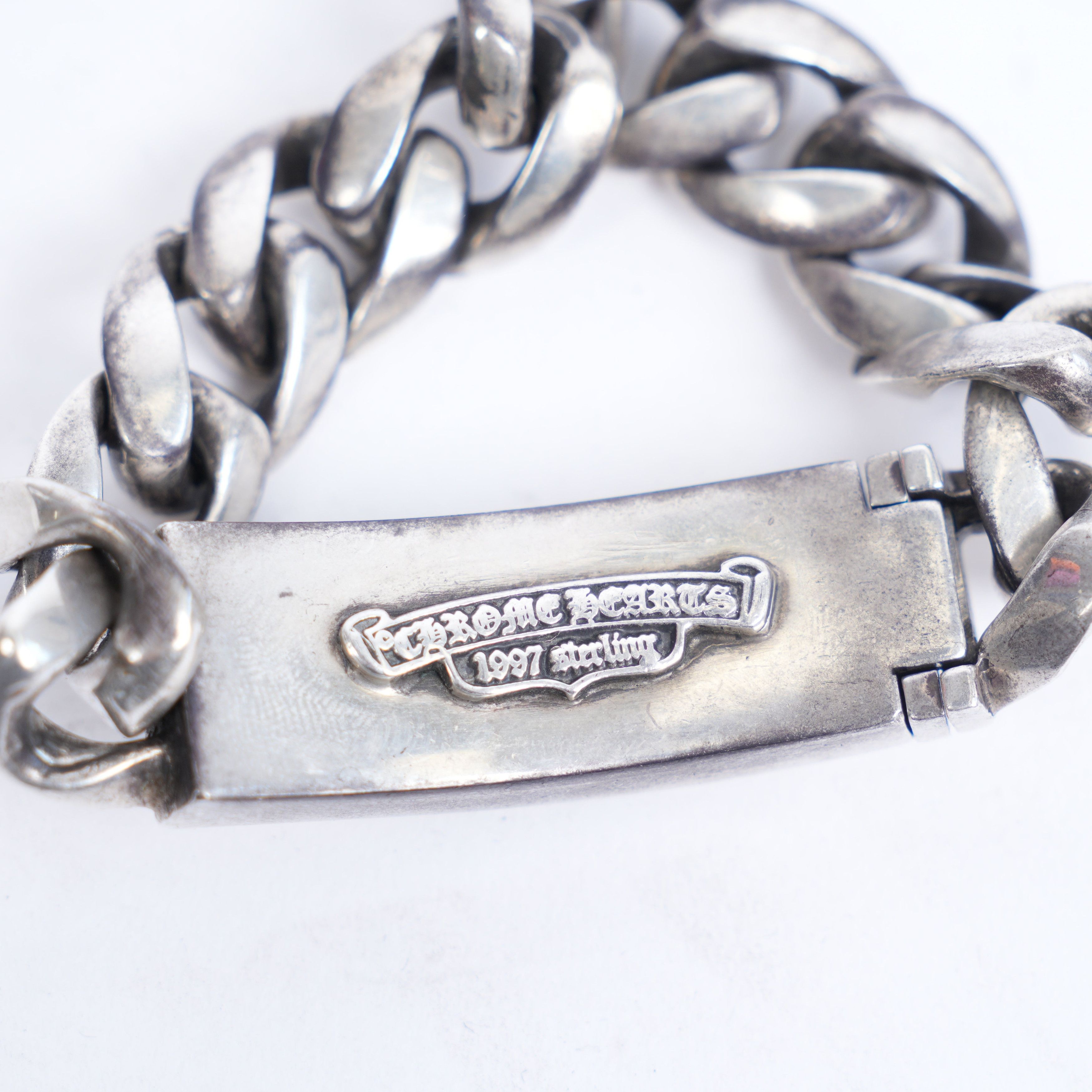Chrome Hearts CHROME HEARTS FLORAL CROSS ID BRACELET WITH DIAMOND Size ONE SIZE - 4 Thumbnail