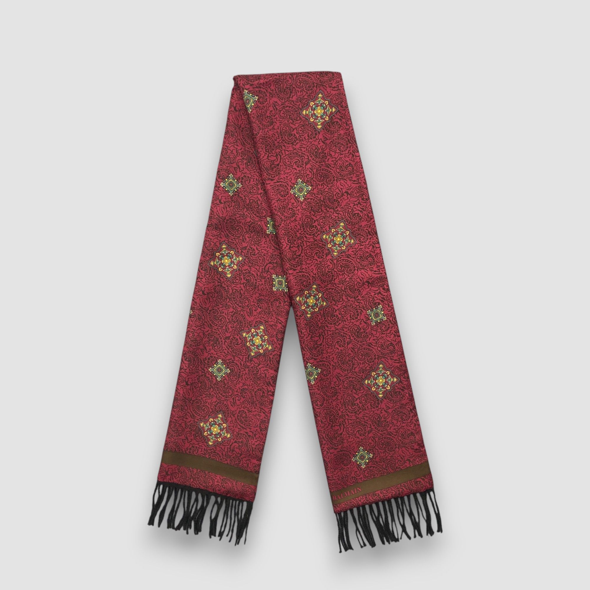 Pierre Balmain Vintage Pierre Balmain Scarf Muffler SILK Wool Neck Scarves Size ONE SIZE - 1 Thumbnail