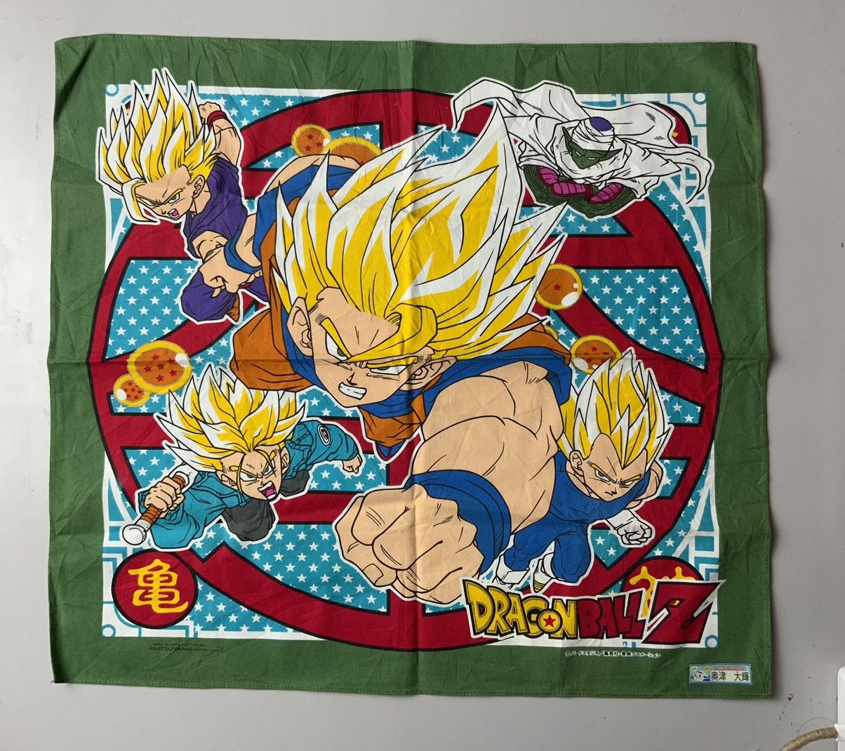 Japanese Brand Vintage Dragon Ball Z Made in Japan Big Logo Handkerchief Size ONE SIZE - 1 Thumbnail