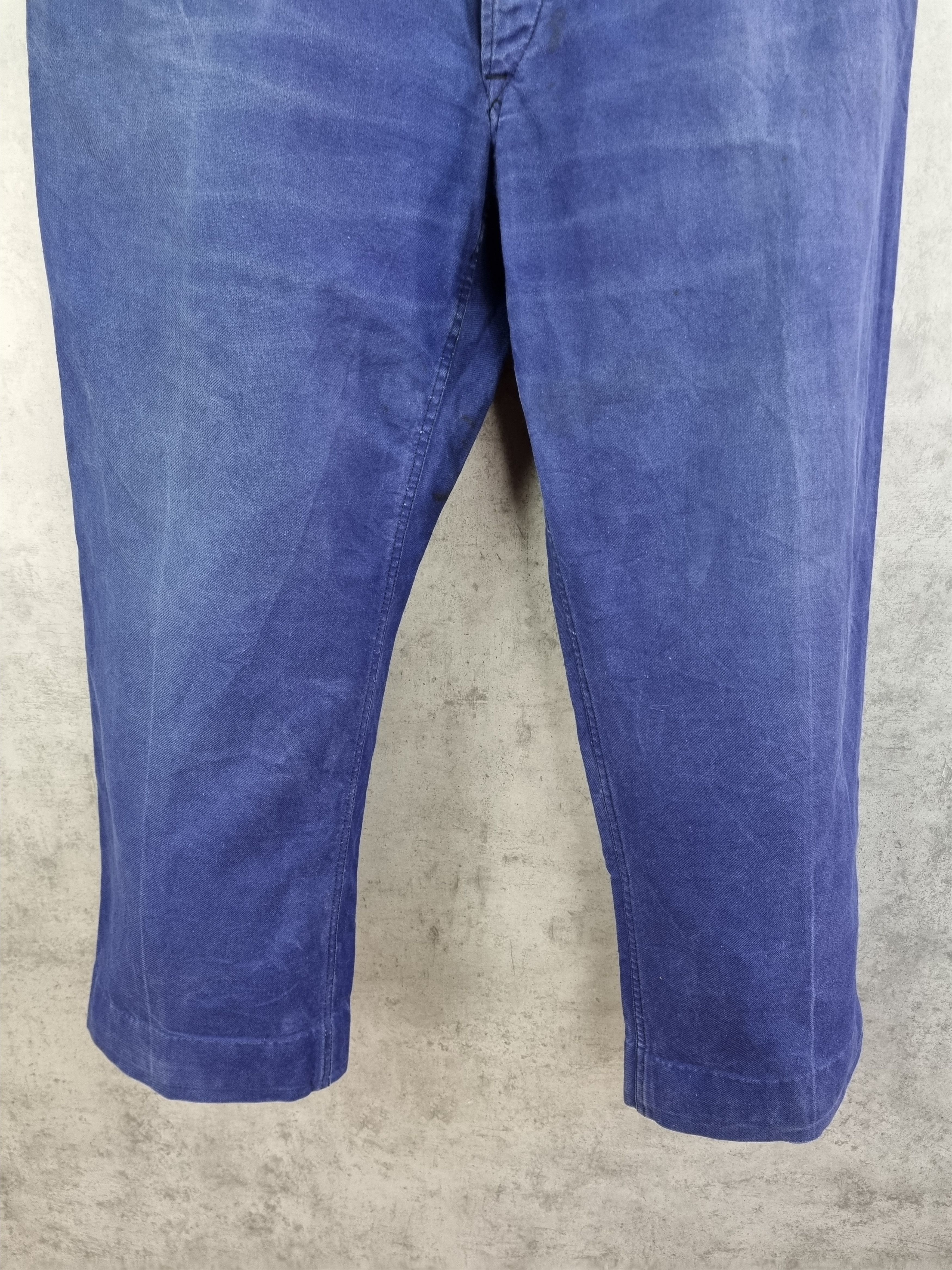 Le Laboureur × Vetra Le Vehement De Force Vintage Worker Faded Indigo Avant Garde Size US 32 / EU 48 - 12 Thumbnail