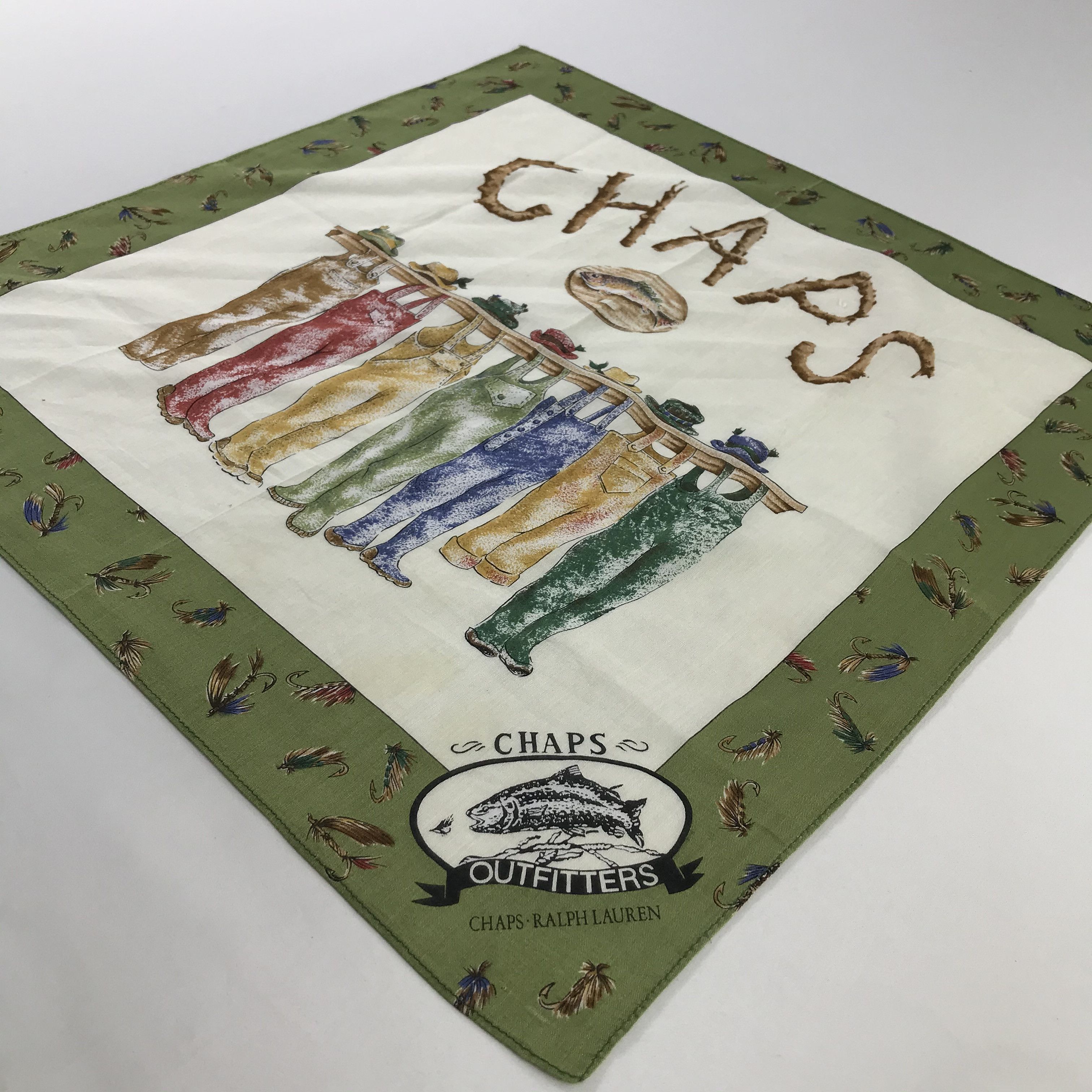 Chaps Ralph Lauren × Vintage Chaps Ralph Lauren Bandana / Handkerchief /Neckerchief -S857 Size ONE SIZE - 2 Thumbnail