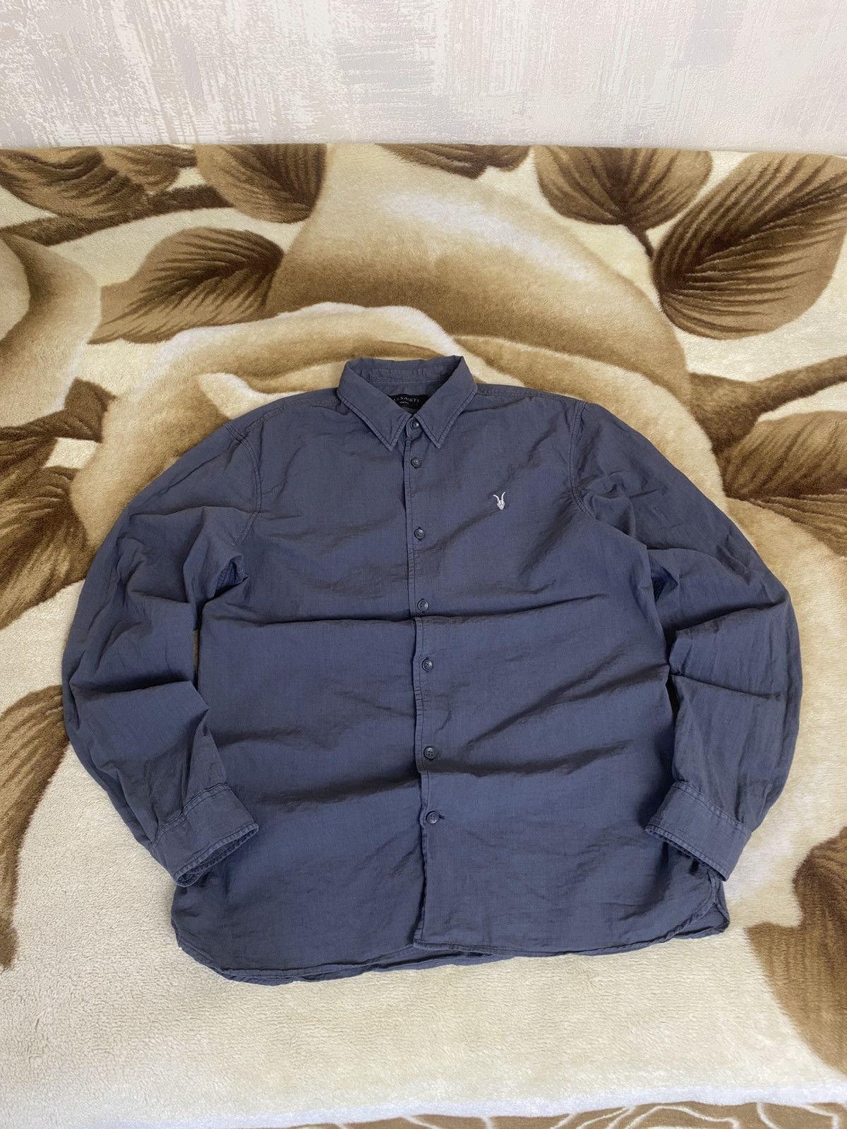 Allsaints × Vintage 🔥 Allsaints Wayland LS Shirt Linen Cotton Long Sleeve Button Size US S / EU 44-46 / 1 - 3 Thumbnail