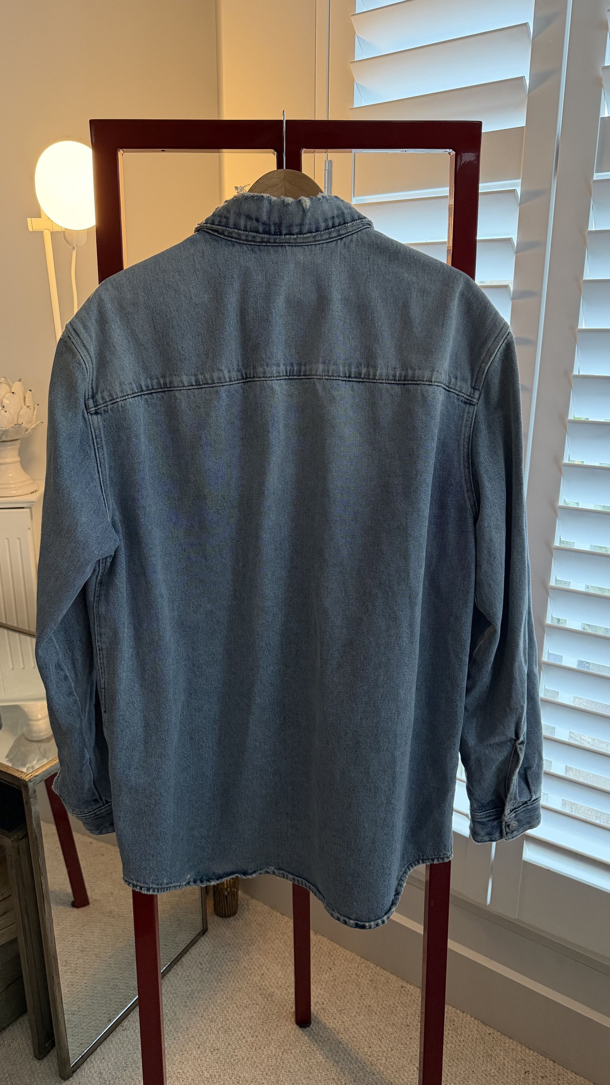 Diesel Diesel D-Simply-Over-FSB Distressed Denim Shirt Size US L / EU 52-54 / 3 - 3 Thumbnail