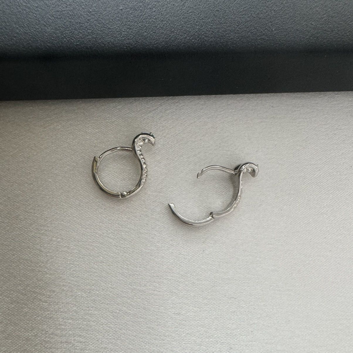 Other Snake Small Hoop Earrings for Men Women Hip Hop Unisex Style Size ONE SIZE - 3 Thumbnail