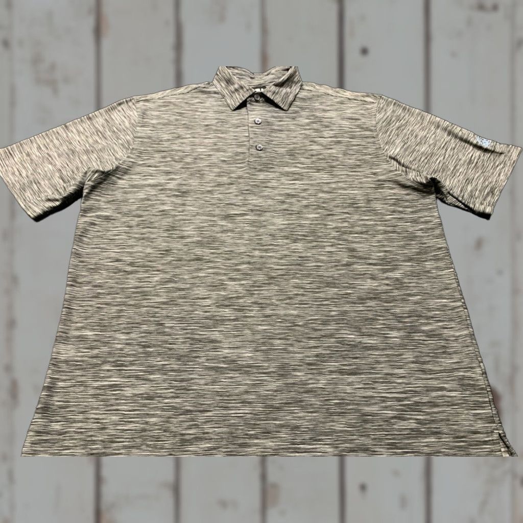 Footjoy FootJoy Performance Polo Shirt Mens L Gray Striped Short Sleeve Golf Activewear Size US L / EU 52-54 / 3 - 1 Thumbnail