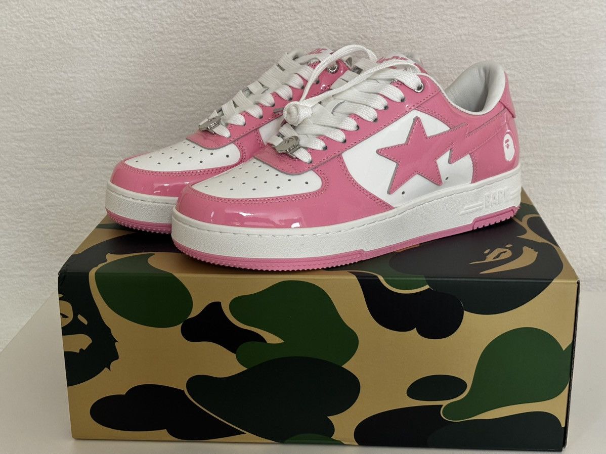 Bape Authentic ape bape bape sta #5 pink 10 new bapesta Size US 10 / EU 43 - 1 Thumbnail