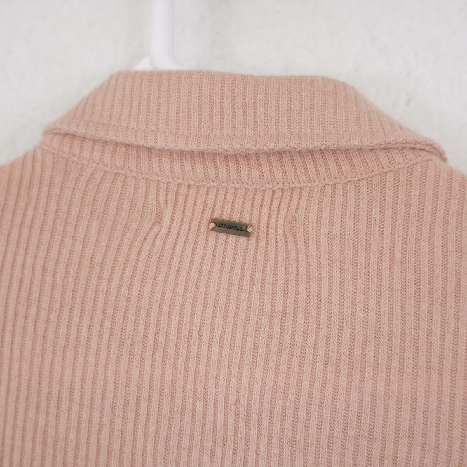 O'Neill O'Neil Long Sleeve Ribbed Peach Sweater Dress Medium Button Size M / US 6-8 / IT 42-44 - 5 Thumbnail