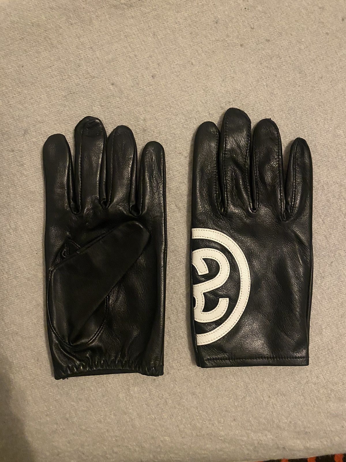 Stussy STUSSY SS LINK LEATHER GLOVES L/XL | Grailed