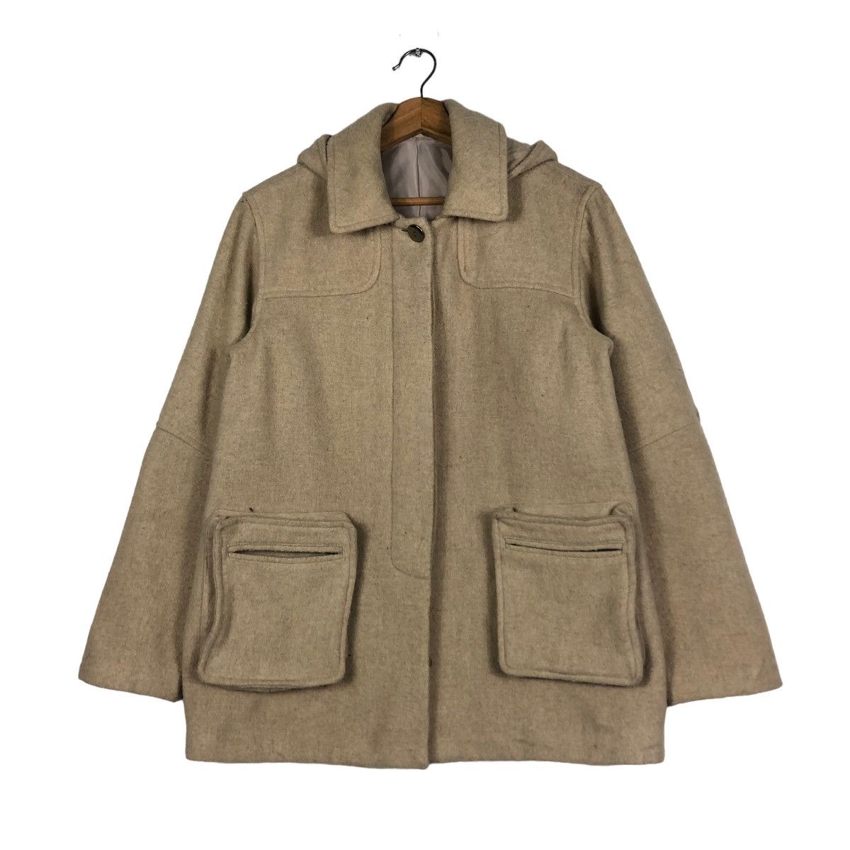 Japanese Brand × Vintage 📌PILE OF TRASH WOOL BIKER JACKET 3D POCKET Size US M / EU 48-50 / 2 - 2 Thumbnail