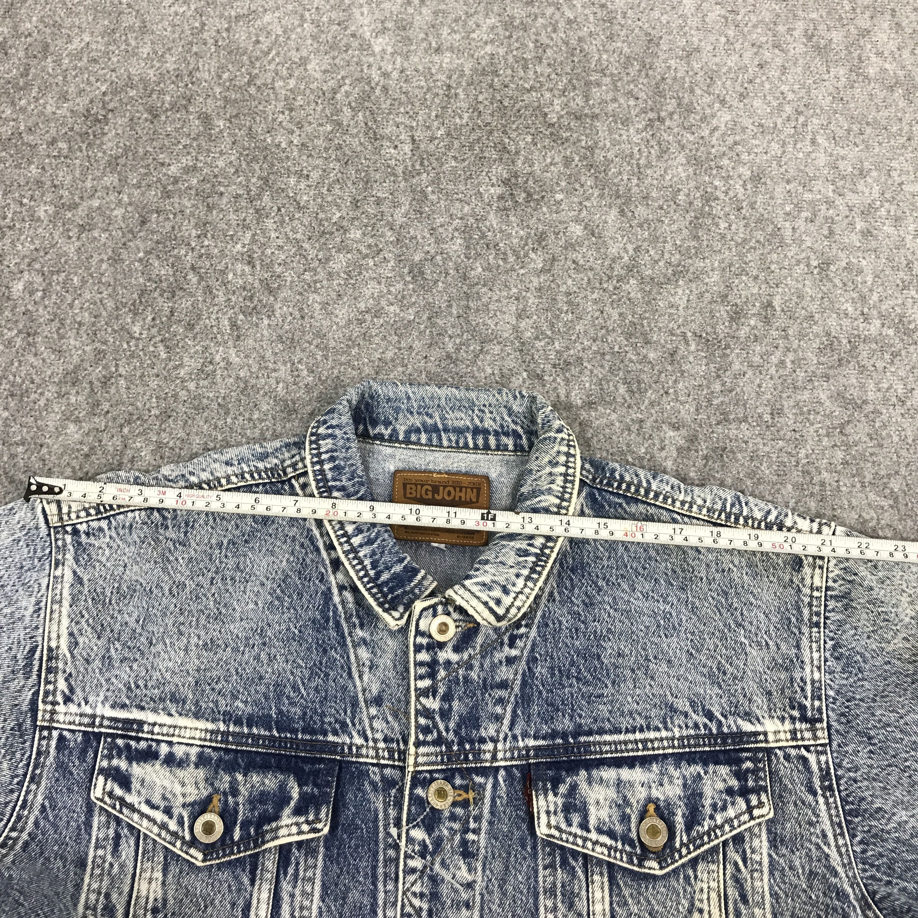 Big John × Vintage BIG JOHN DENIM BUTTON ART SKULL JACKET Size US L / EU 52-54 / 3 - 10 Thumbnail