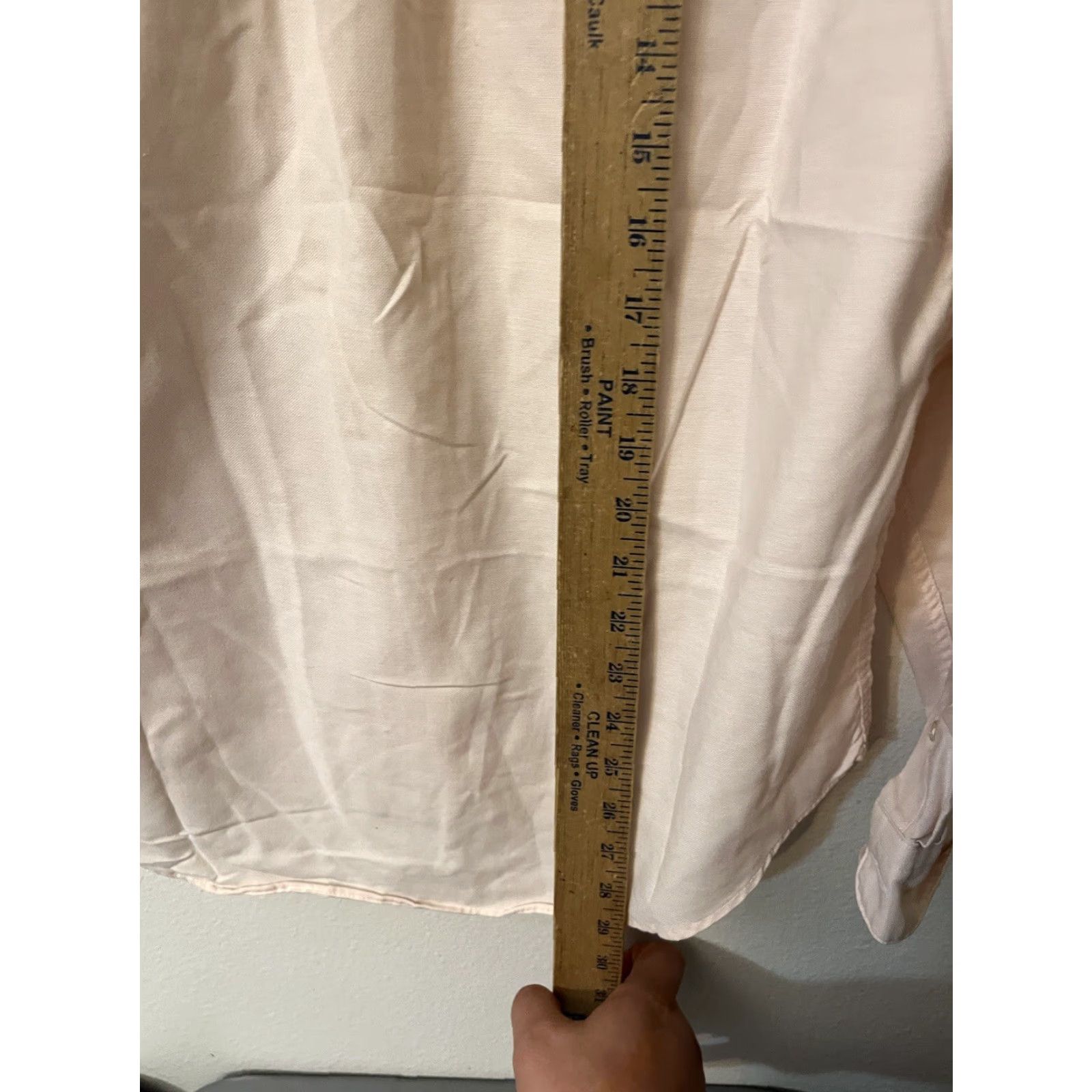 Lands' End VINTAGE Lands' End Button-Up Shirt Womens 10 Pink Collared Long Sleeve Cotton Blend Chiffon 1996 Mens? Womens? Wait. Size L / US 10 / IT 46 - 4 Thumbnail
