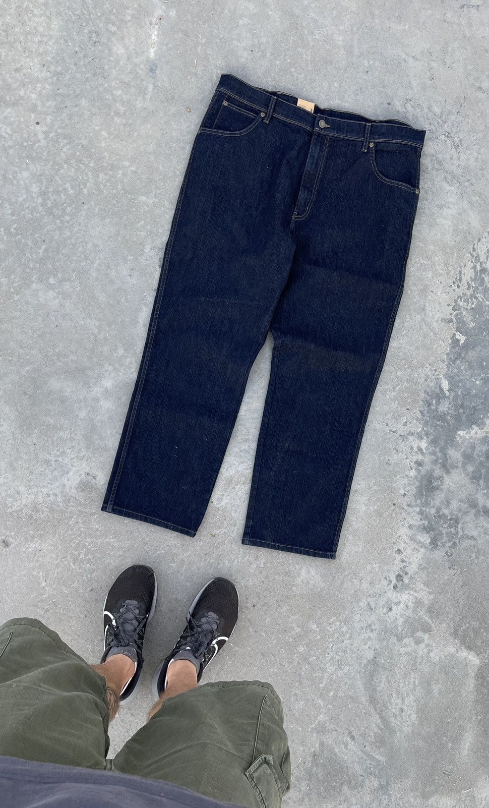 Vintage Wrangler Jeans Wash Durable Y2k Baggy Denim Jeans Size US 38 / EU 54 - 3 Thumbnail