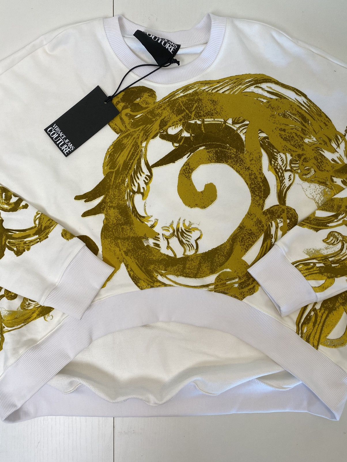 Versace Jeans Couture Watercolor Baroque Versace Jeans Culture sweatshirt, M, Size M / US 6-8 / IT 42-44 - 2 Thumbnail