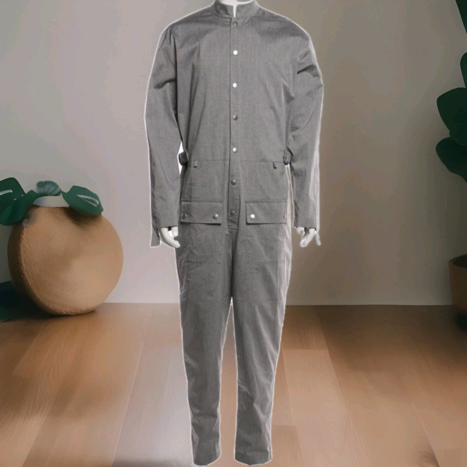 Other Orttu Men’s Cargo Gray Work Jumpsuit Size L Size US 36 / EU 52 - 2 Thumbnail
