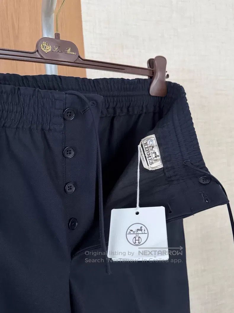 Hermes Hermes Men's Spring and Autumn Drawstring Casual Pants Size US 26 / EU 42 - 3 Thumbnail