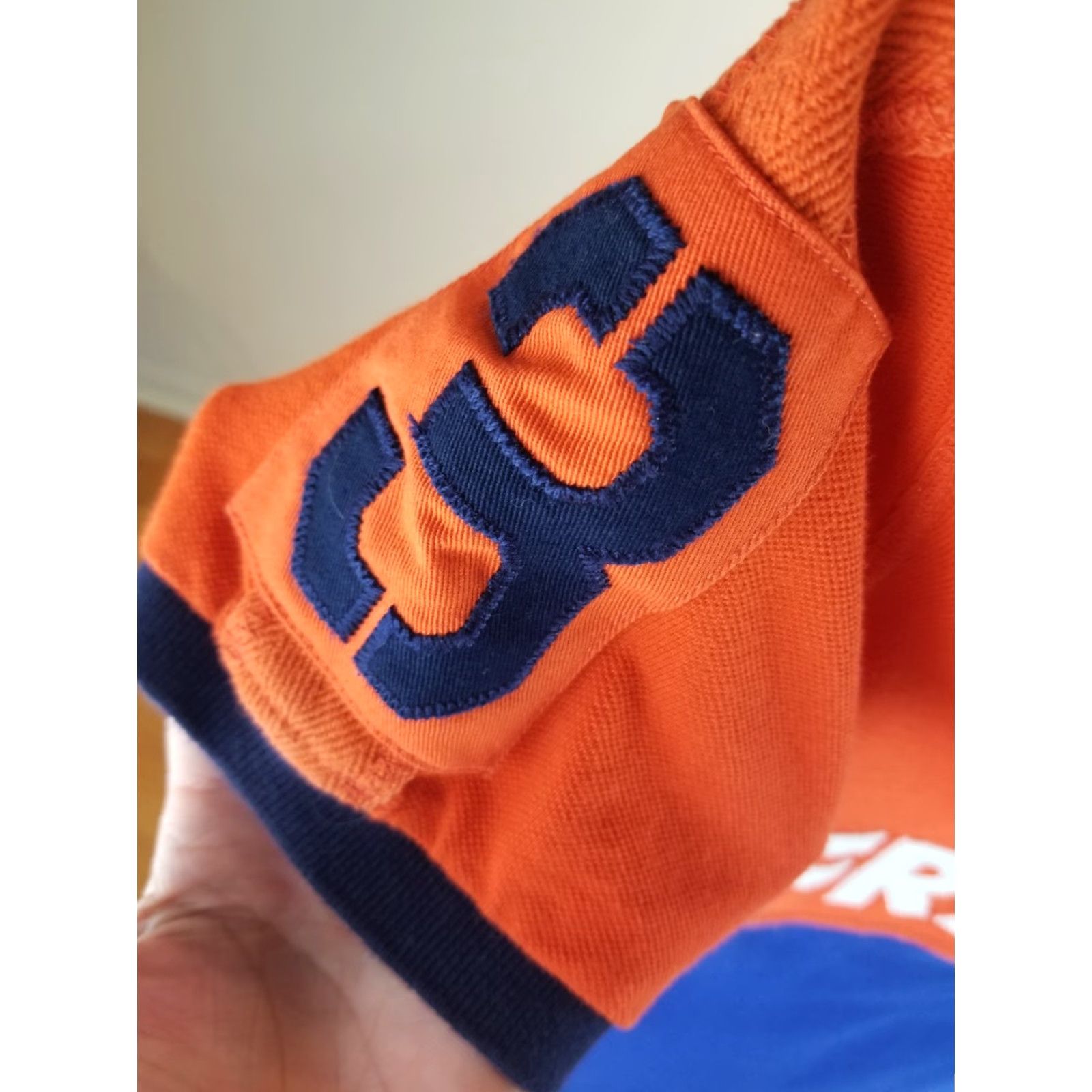 Polo Ralph Lauren VINTAGE RALPH LAUREN POLO SHIRT NAVY/ORANGE FRANCE POLO SHIRT SZ SMALL MEN T-SHIRT 18 INCH CROSS CHEST 28 INCH TOP TO BOTTOM 28 INCH SPRING SUMMER Size US S / EU 44-46 / 1 - 6 Thumbnail