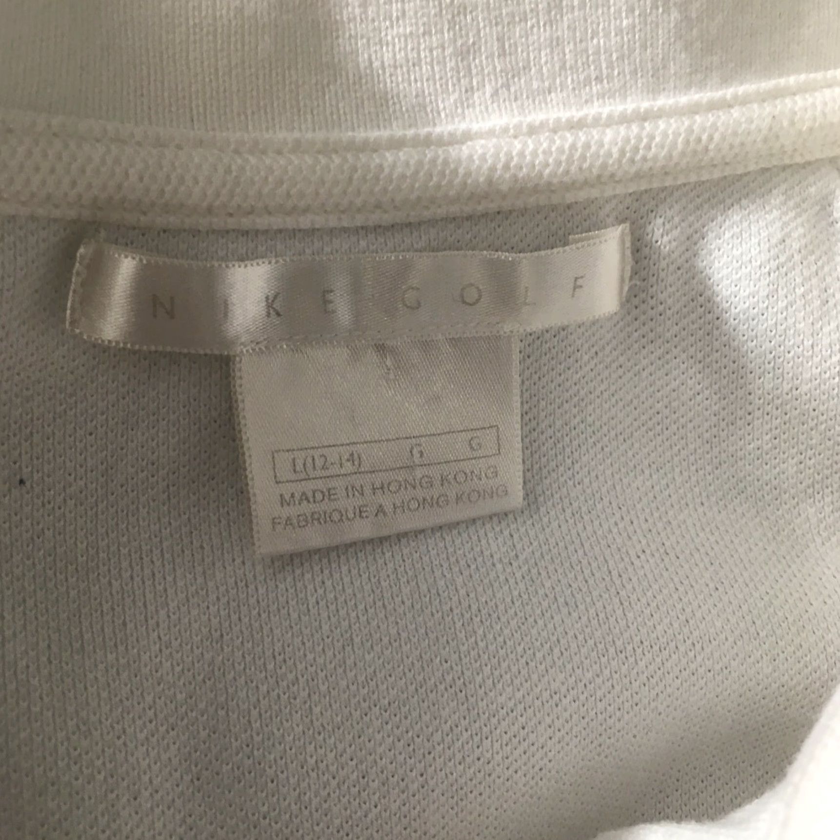 Nike Nike Golf Shirt Womens Large White Short Sleeve Polo MBA hispanic societ Size L / US 10 / IT 46 - 3 Thumbnail