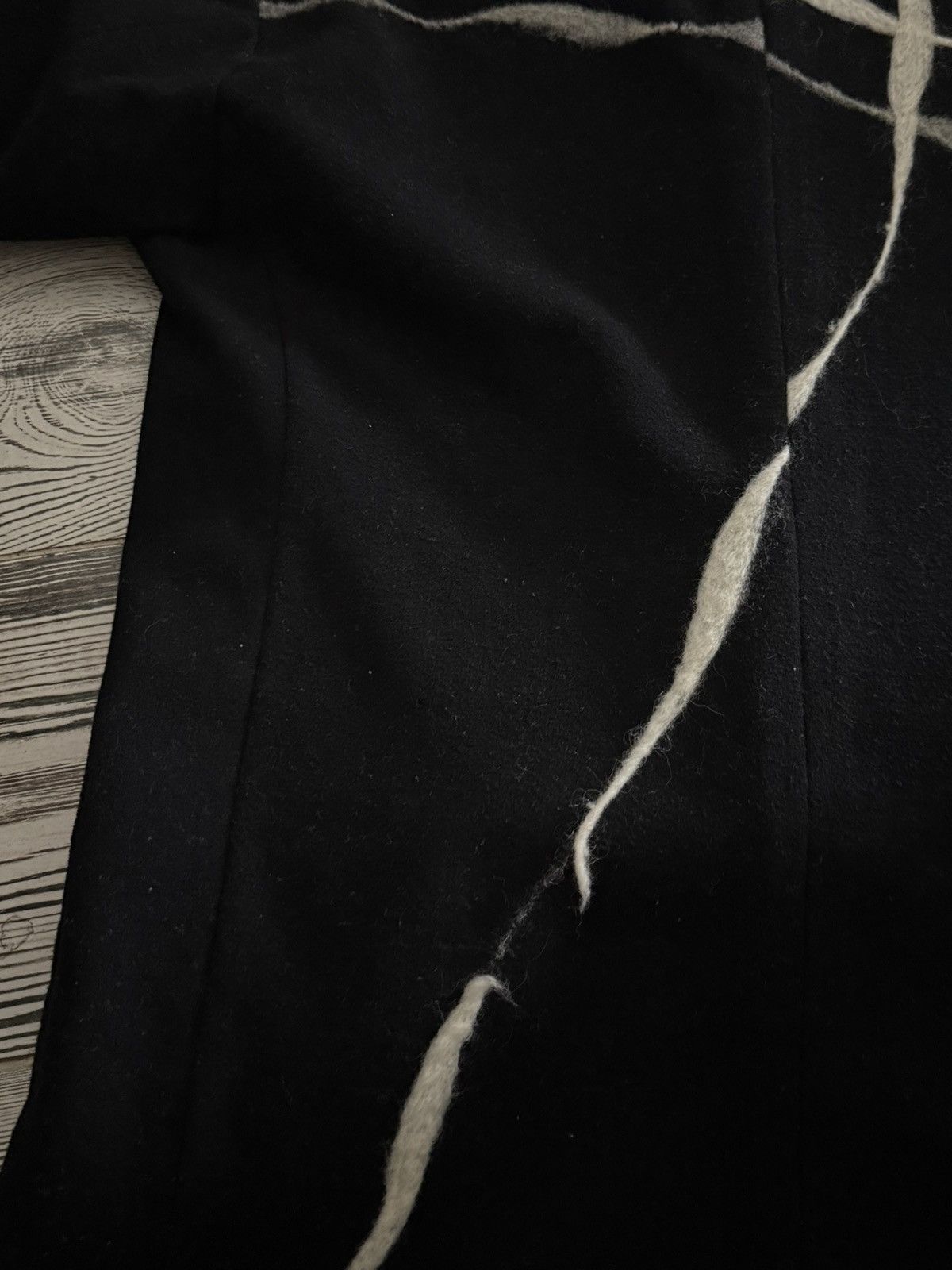 Yoshiyuki Konishi Wool Appliqué Blazer Size 48R - 8 Thumbnail