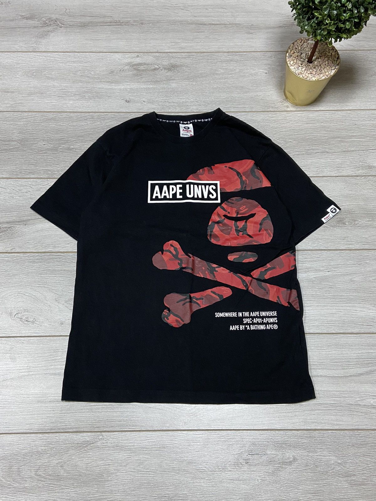 Aape Aape universe skull big logo head t-shirt Size US M / EU 48-50 / 2 - 1 Thumbnail