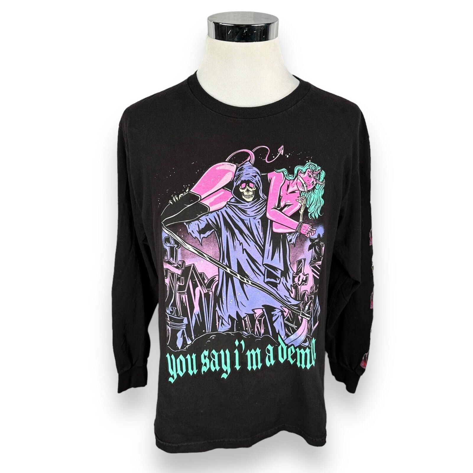 Broken Promises Co. Broken Promises Demon Takes One T-Shirt Mens Large Black Y2K Size US L / EU 52-54 / 3 - 1 Thumbnail