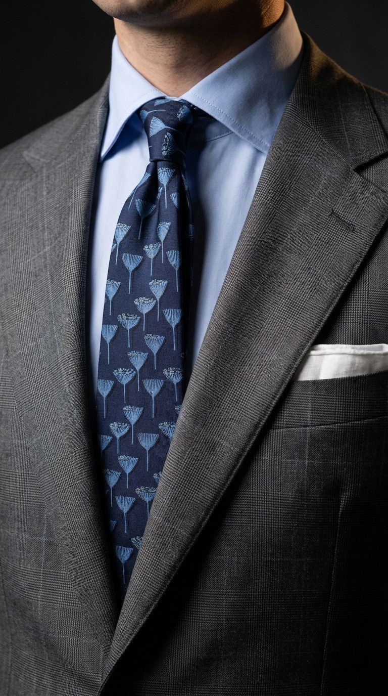Yves Saint Laurent Yves Saint Laurent 100% silk Tie Blue Necktie Men Top YSL Size ONE SIZE - 2 Thumbnail