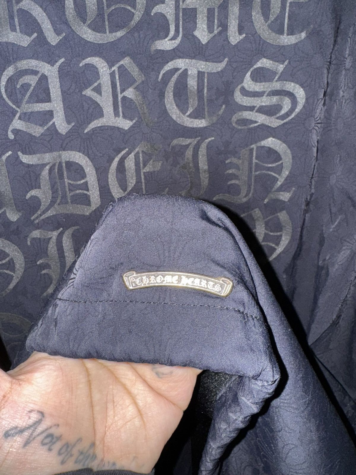 Chrome Hearts Chrome Hearts Eyechart Nylon Windbreaker Jacket Size US XL / EU 56 / 4 - 5 Thumbnail