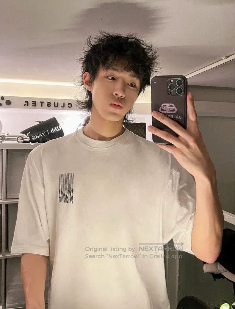 Balenciaga Balenciaga Letter Logo Printed Waterfall Letter Short Slee Size US XS / EU 42 / 0 - 8 Thumbnail