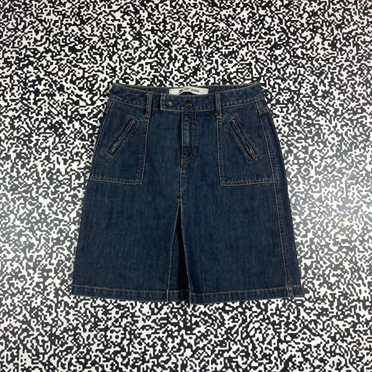 Gap Vintage Y2K GAP Denim Casual Retro Midi Skirt Size 26" / US 2 / IT 38 - 4 Thumbnail