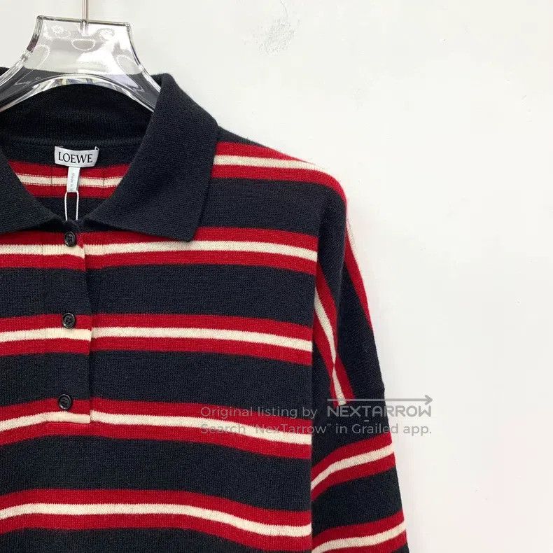 Loewe Loewe Colorblocked Striped Merino Wool Reversible Single-b Size M / US 6-8 / IT 42-44 - 3 Thumbnail