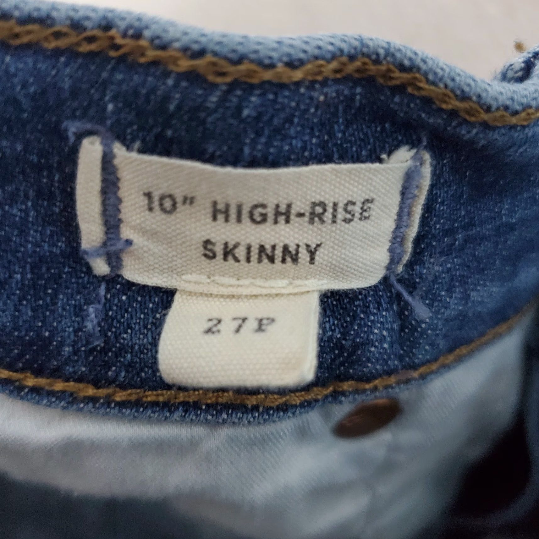 Madewell VINTAGE Madewell Jeans Women 27P Blue Med Wash 10" High Rise Skinny Short Inseam Women Jeans 27P Blue Med Wash 10" High Rise Skinny Short Inseam Size 26" / US 2 / IT 38 - 4 Thumbnail